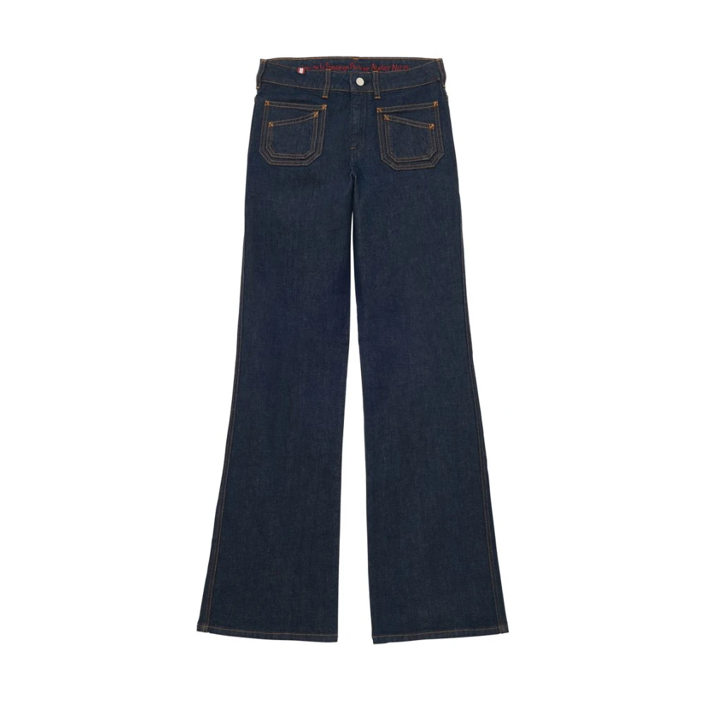 Ines De La Fressange Paris Rick Denim Navy Jeans Blue Dames