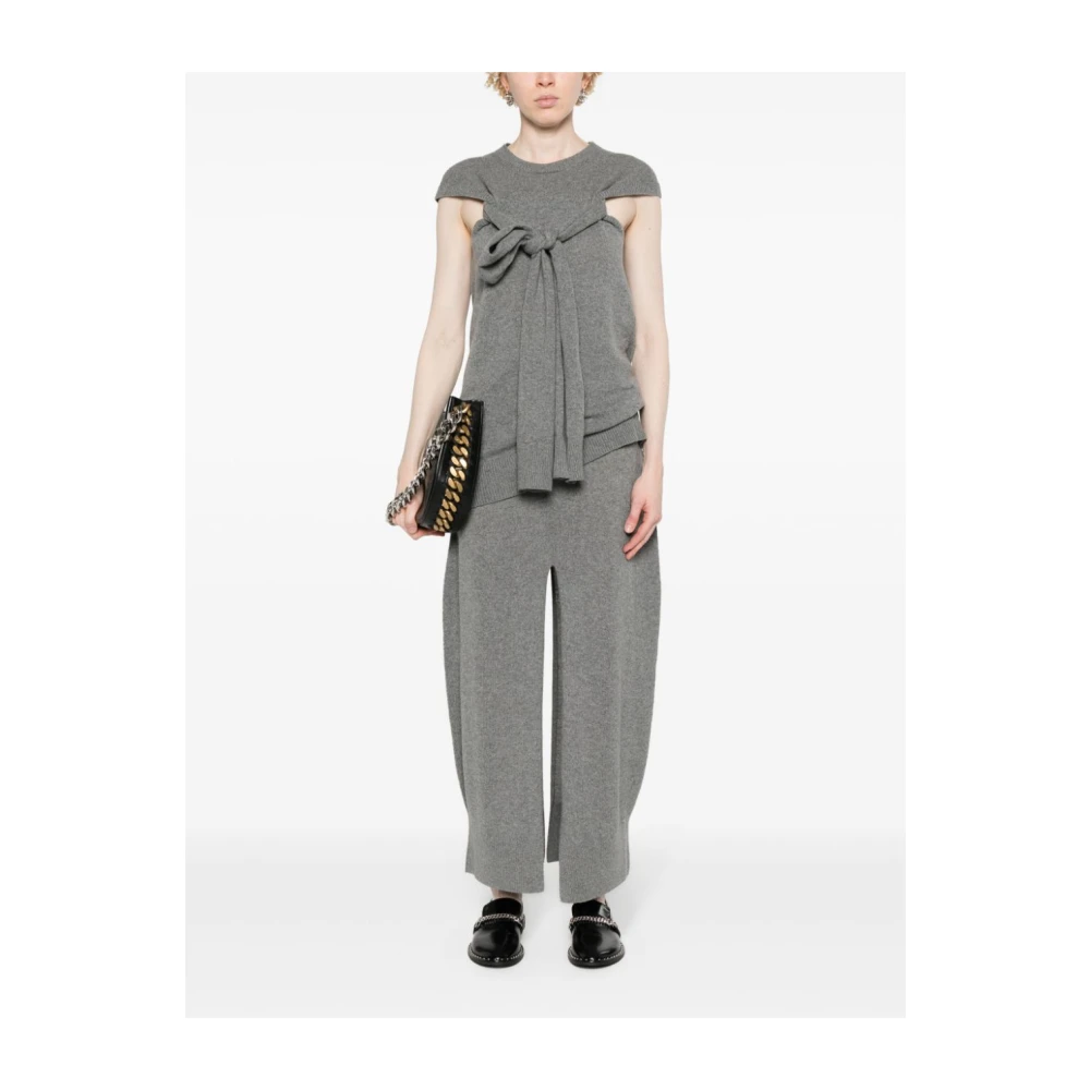 Stella Mccartney Grijze Gebreide Top Aw24 Gray Dames