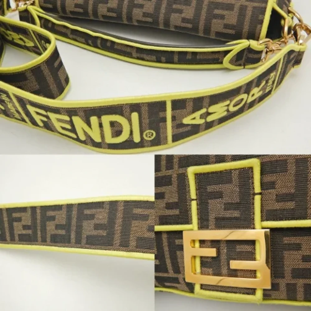 Fendi Vintage Pre-owned Fabric fendi-bags Beige Dames