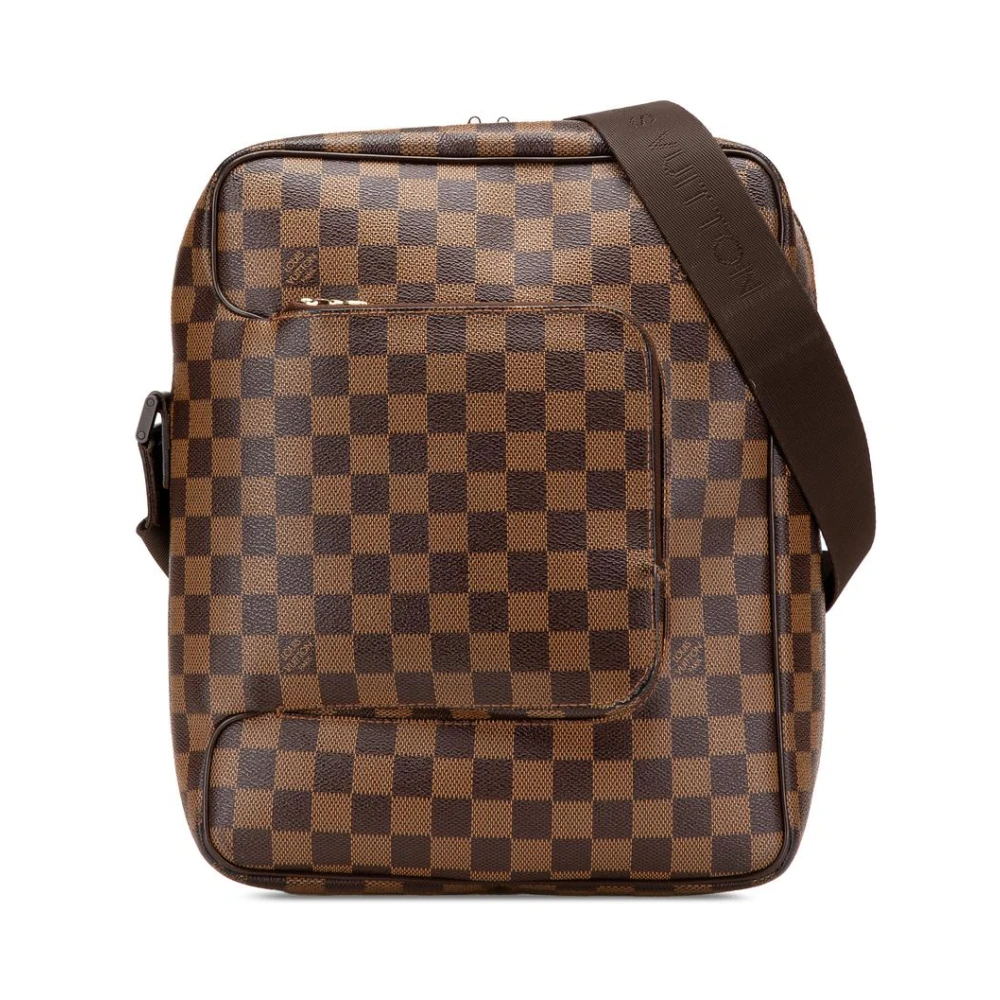 Louis Vuitton Vintage Women's Brown Pre-Owned Montaigne Messenger Bag Crossbody