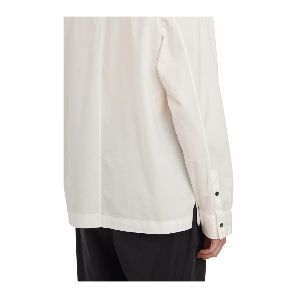 Andrea Ya aqov Katoenen Overhemd Lange Mouw White Heren