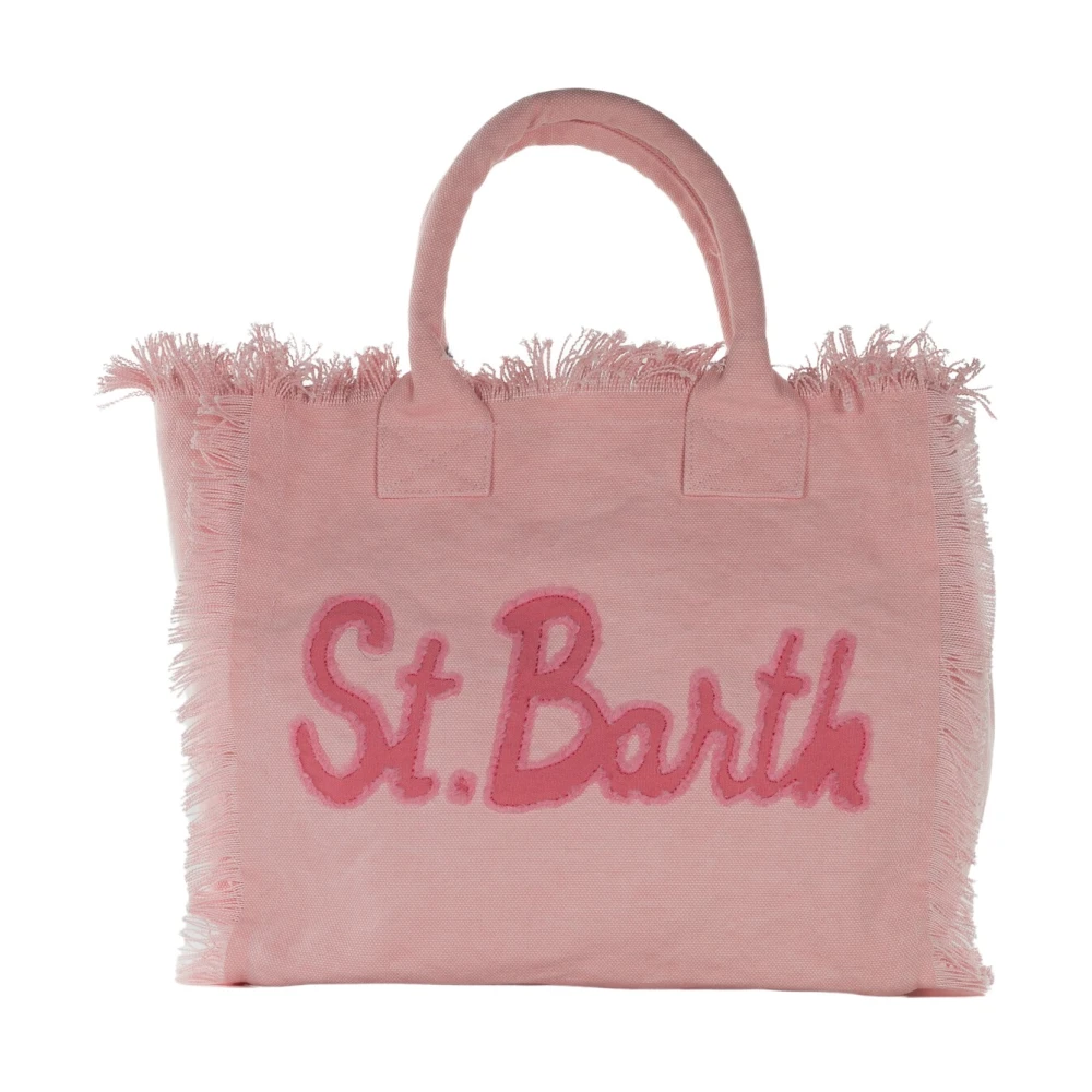 MC2 Saint Barth Canvas Tote Vanity Väska Pink, Dam