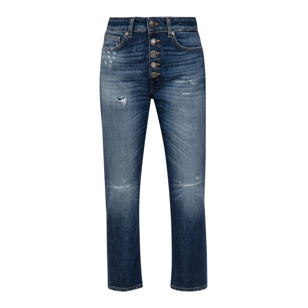 Dondup Vintage Straight Leg Jeans Blue Dames