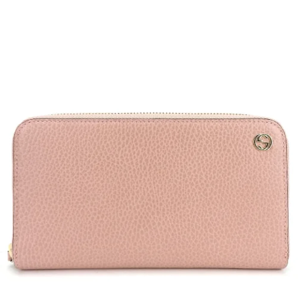 Gucci Vintage Pre-owned Leather wallets Pink Dames