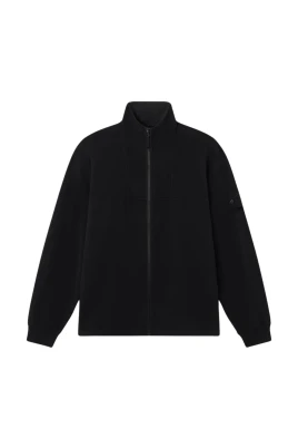 Cotton Stretch Fleece Ghost Zip Through Jumper