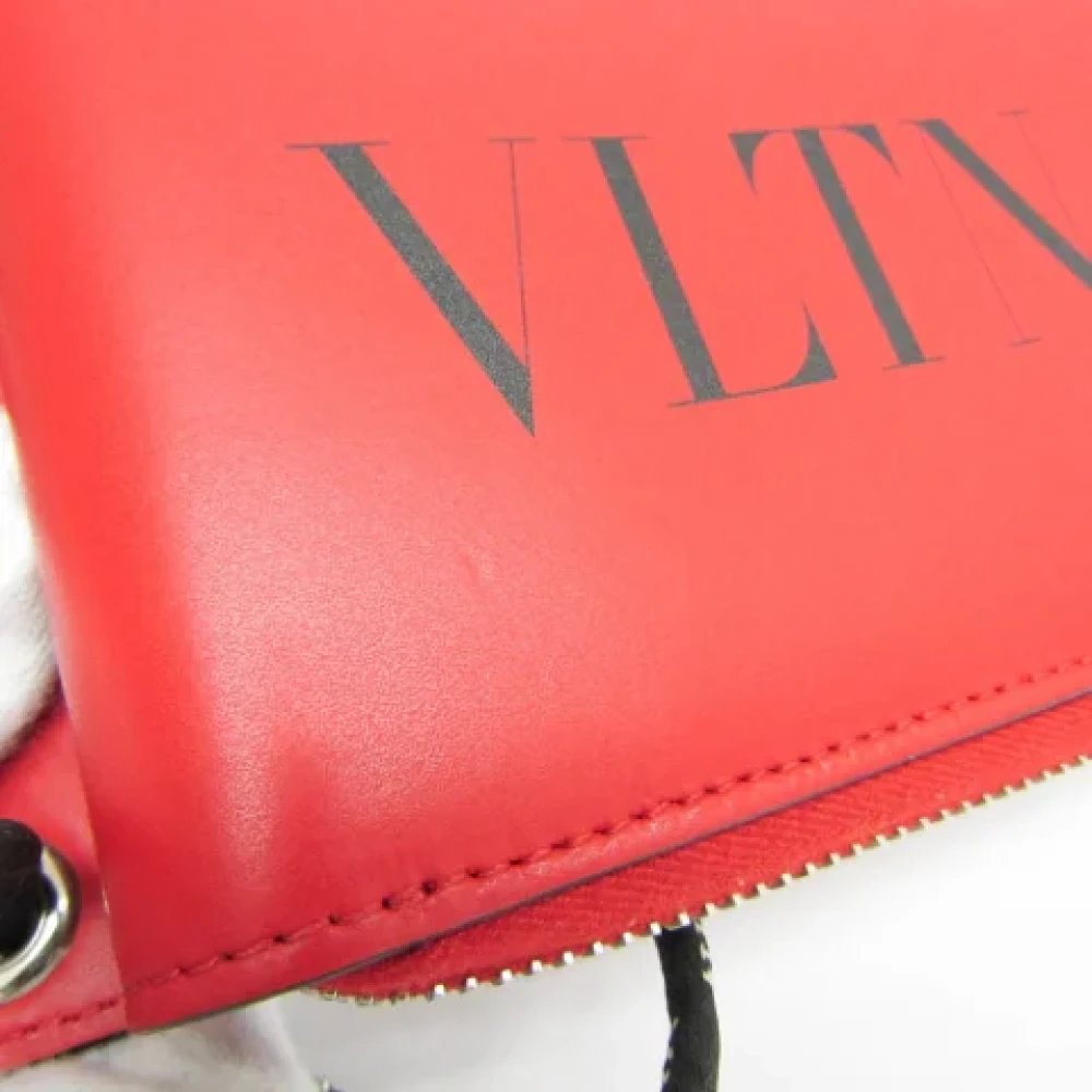 Valentino Vintage Pre-owned Leather wallets Red Dames