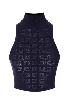 black-high-neck-cropped-top