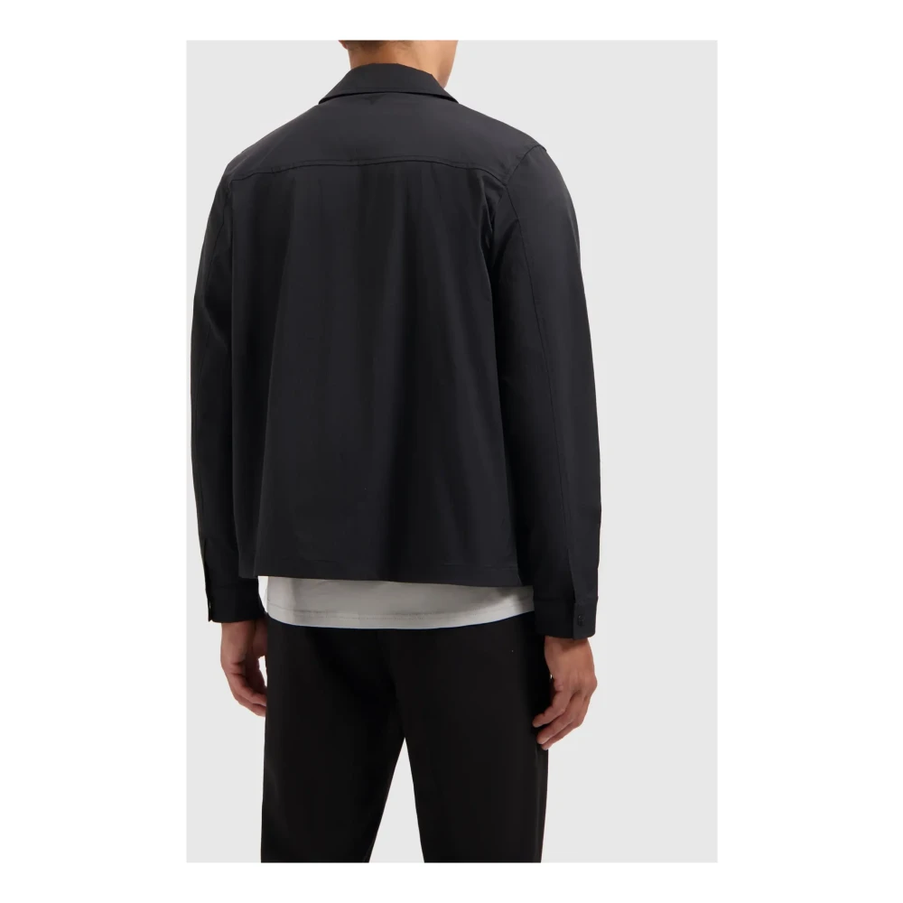 Pure Path Stretch Overshirt in Zwart Black Heren