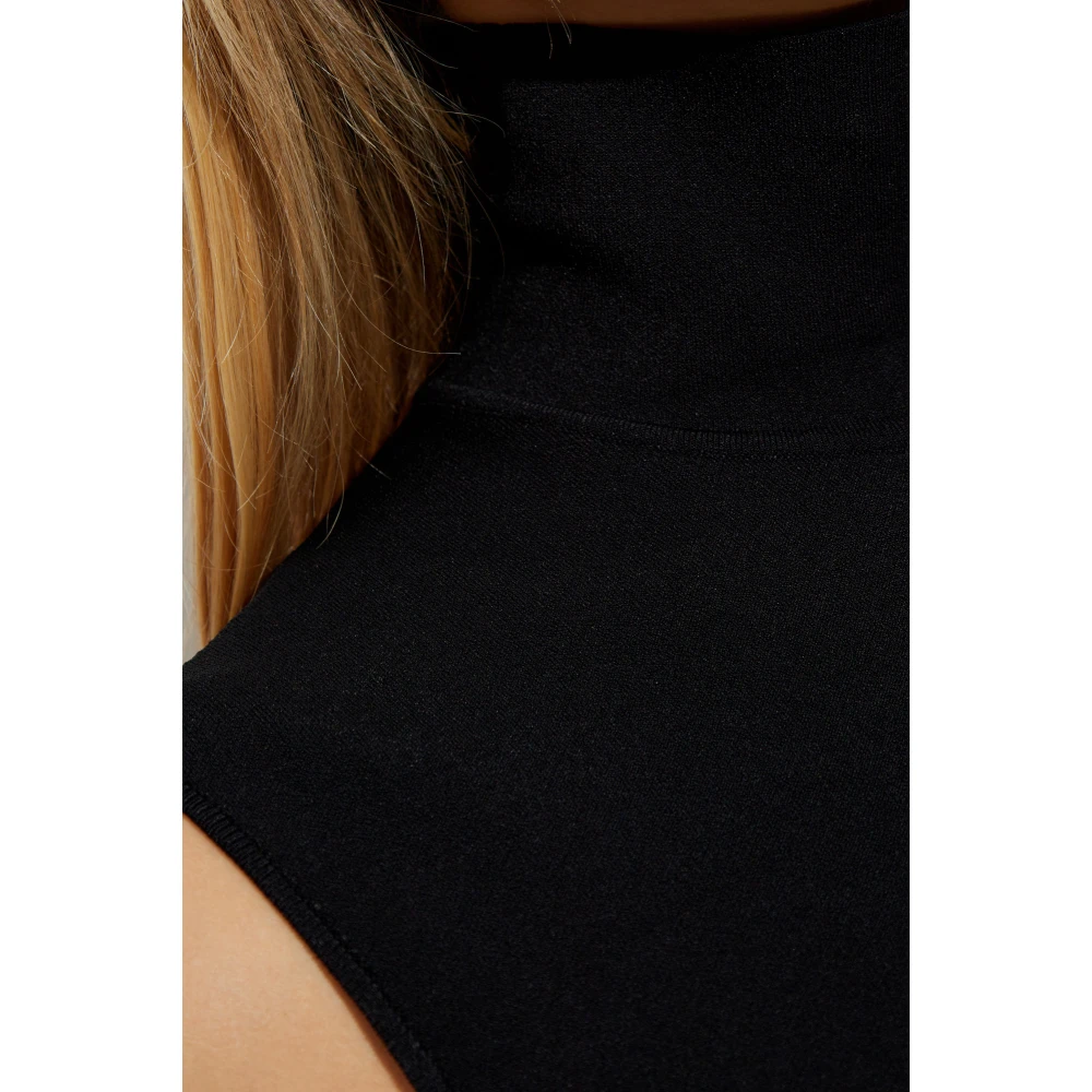 Vetements Jurk met opstaande kraag Black Dames