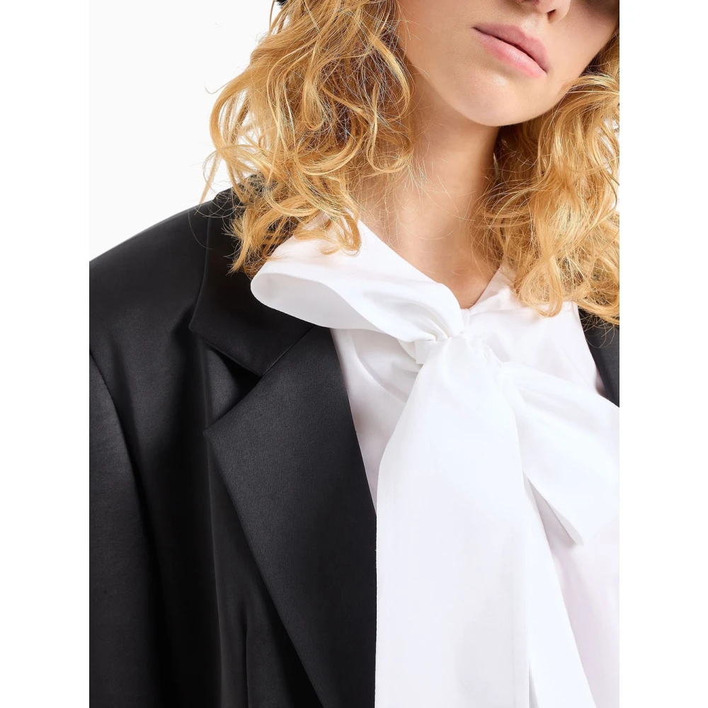 Emporio Armani Witte Overhemd met Strik White Dames