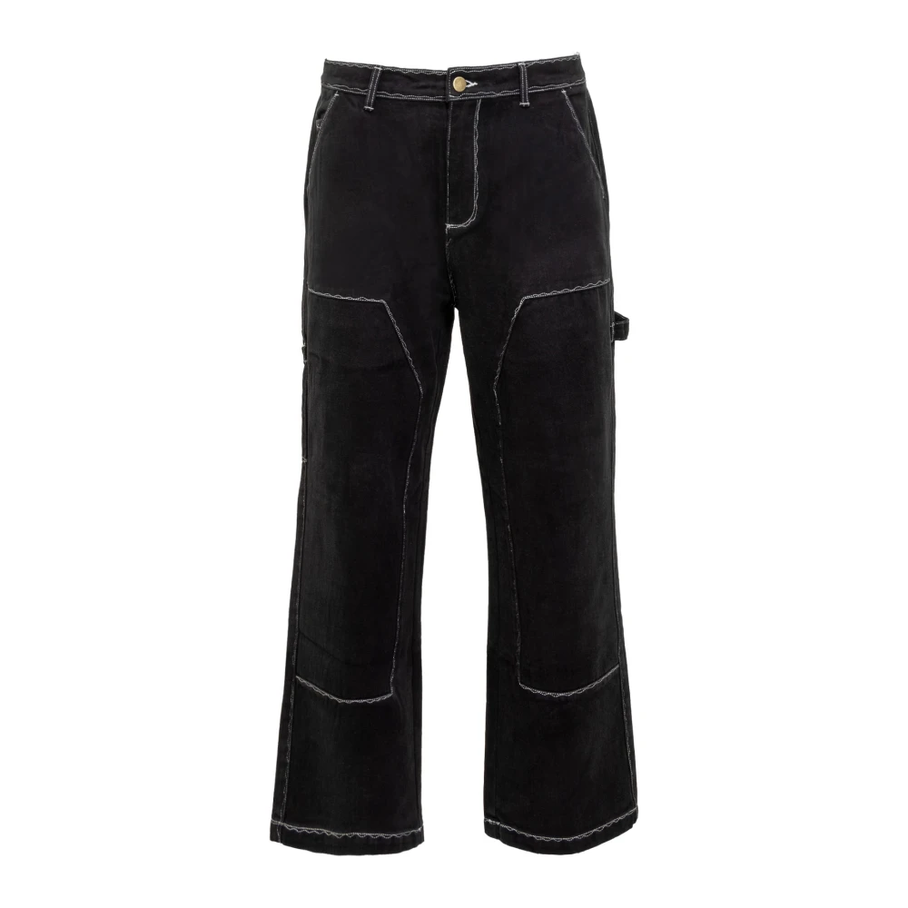 KidSuper Studios Gestikte Werkbroek Black Heren