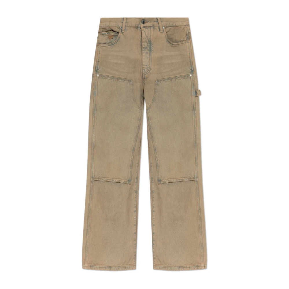 Amiri Mannelijk Beige Jeans Heren, W31, Katoen, Carpenter Jean