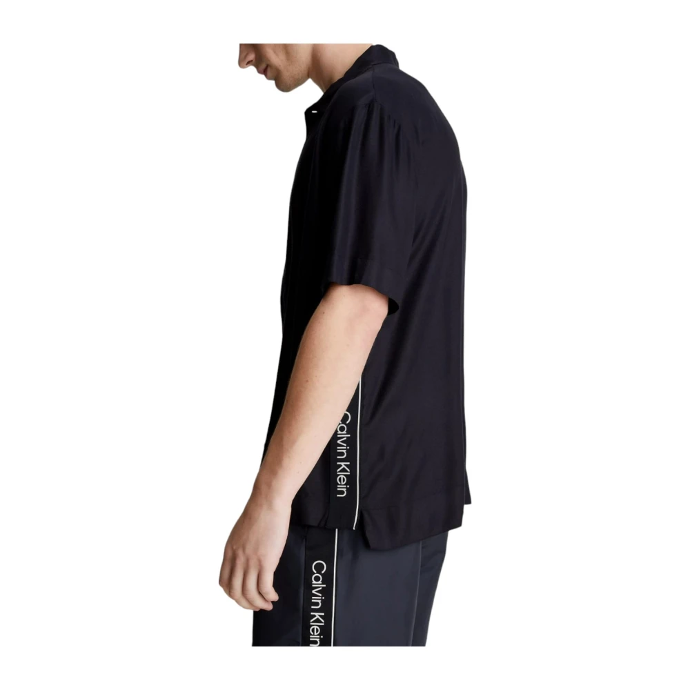 Calvin Klein Short Sleeve Shirts Black Heren