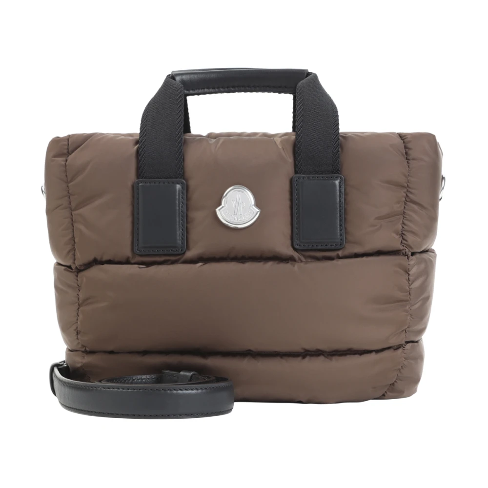 Moncler Mini Caradoc Tote Bag - Female - Shopping Bags - Brown - One Size - Bags