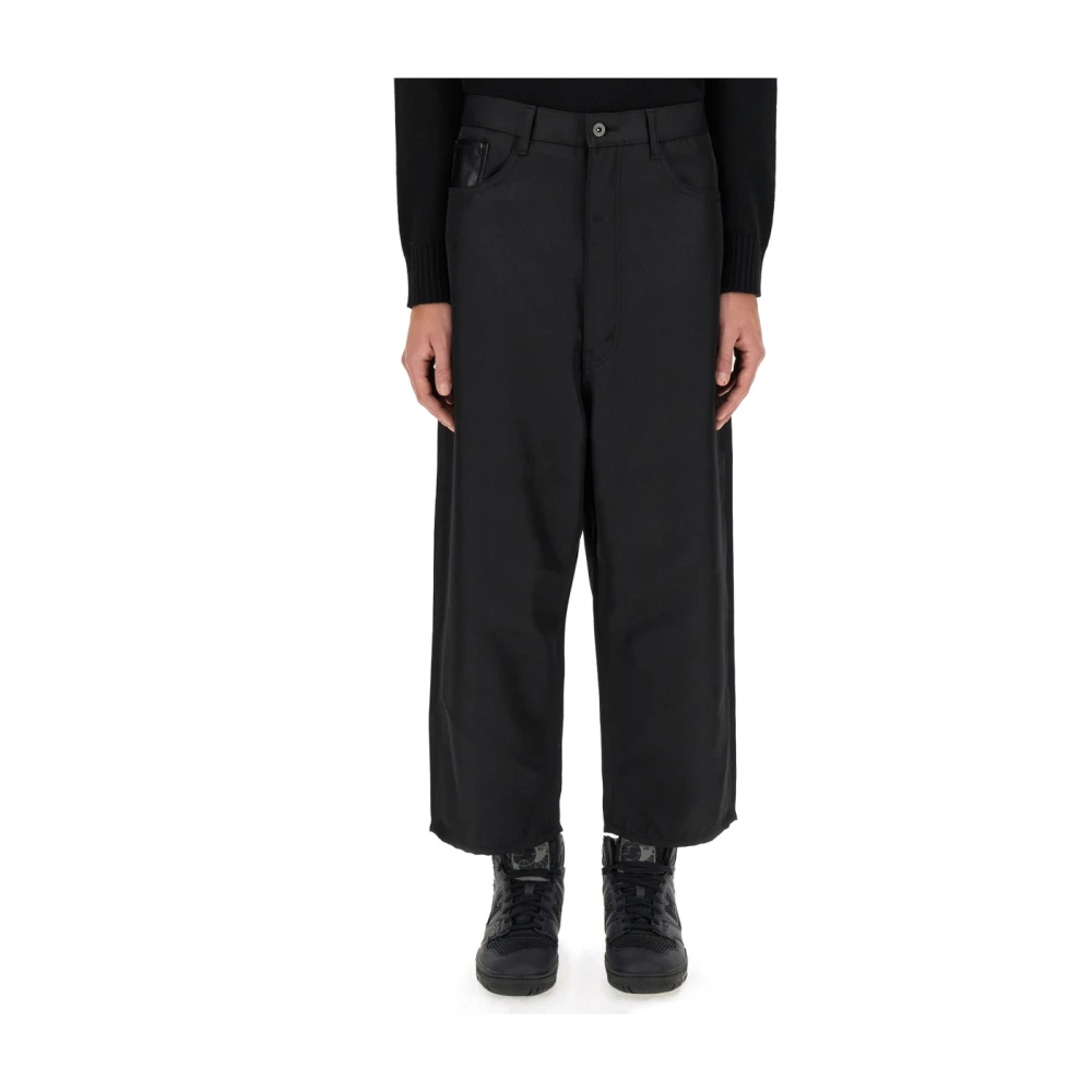 Junya Watanabe Wijde Broek Black Heren