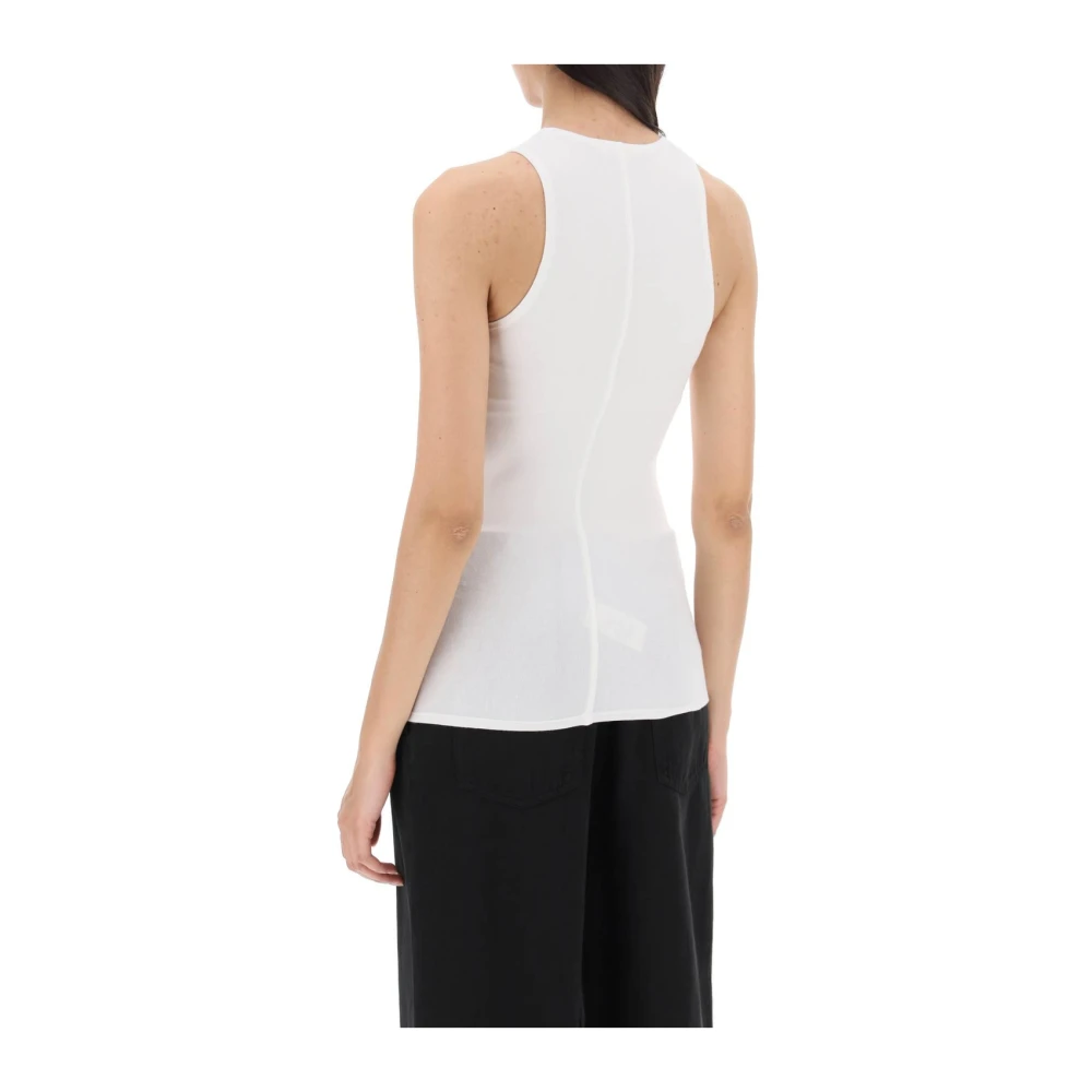 The Row Mouwloze Top White Dames