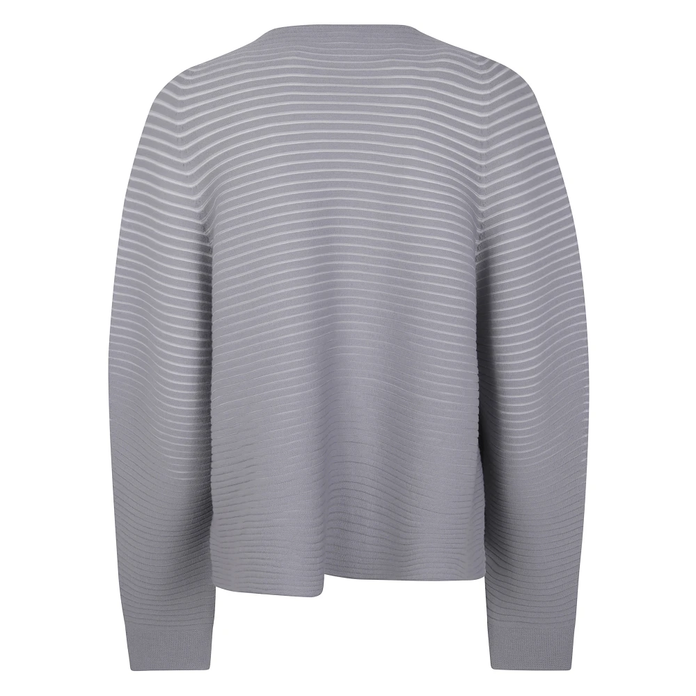 Issey Miyake Gebreide Cirkel Vest Gray Dames