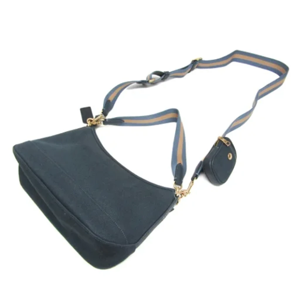 Coach Pre-owned Canvas handbags Blue Dames