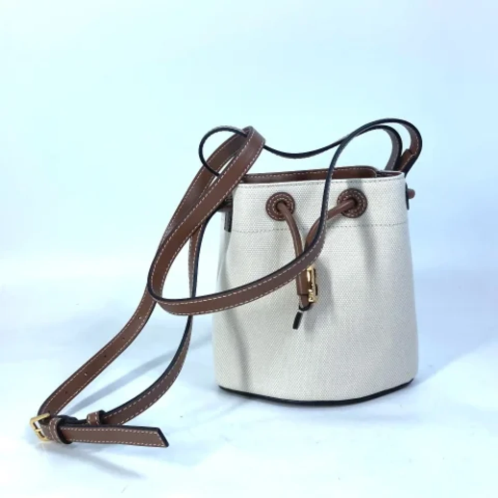 Burberry Vintage Pre-owned Fabric shoulder-bags Beige Dames