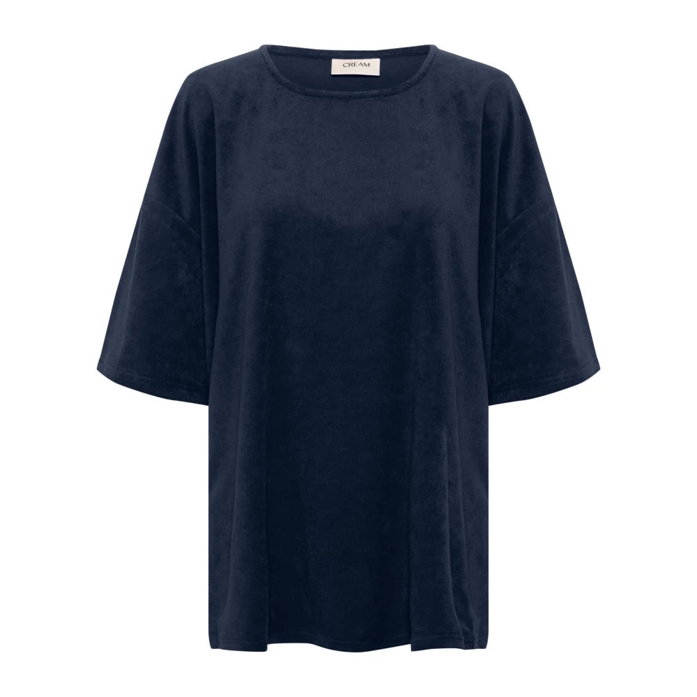 Cream - Tops > T-Shirts - Blue - Cream - Modalova