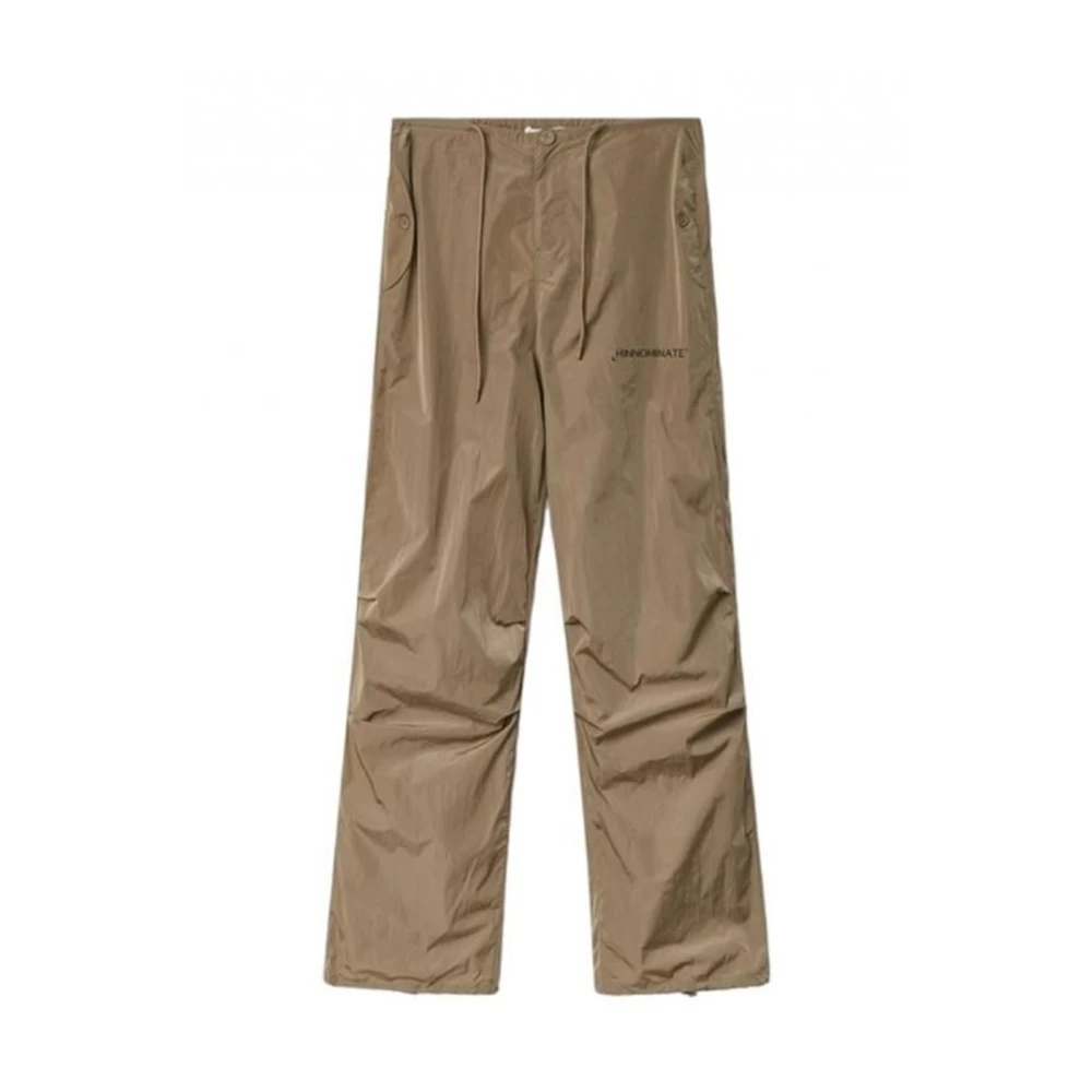 Hinnominate Beige Jogger Broek Nylon Samenstelling Brown Dames