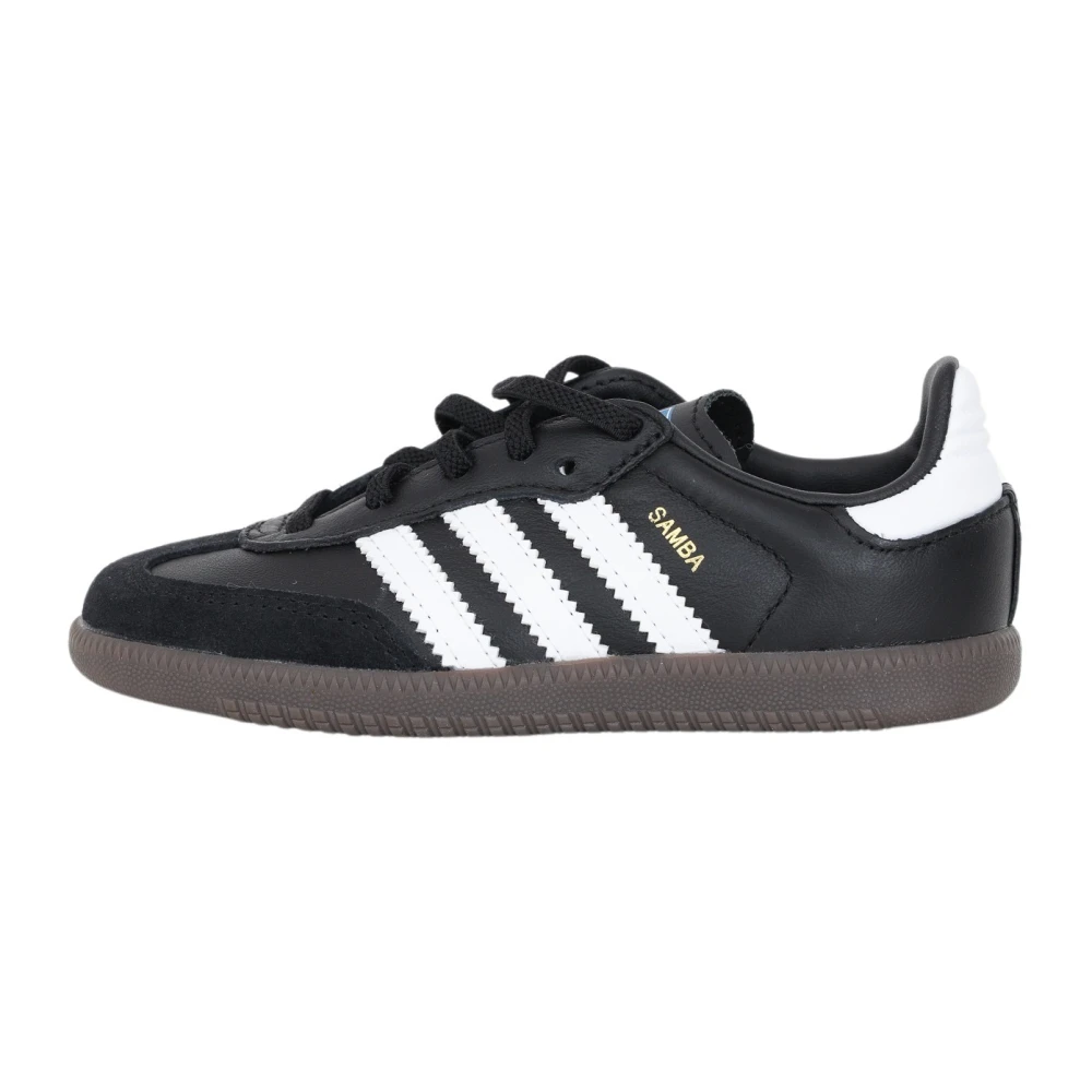 Adidas Originals Svarta Samba Stripes Baby Sneakers Black, Pojke