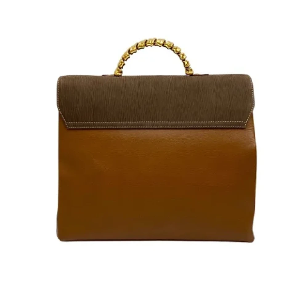 Loewe Pre-owned Fabric handbags Brown Dames