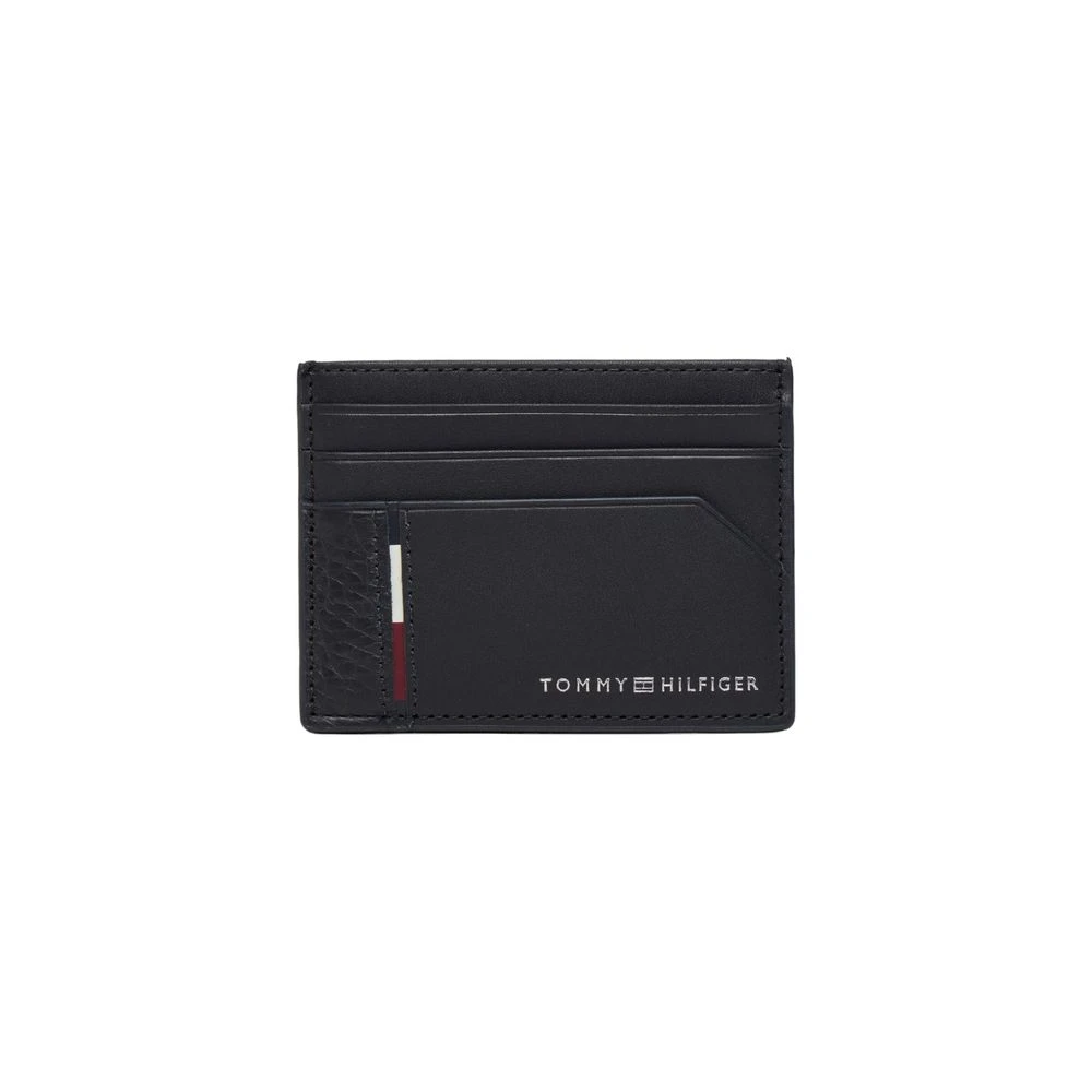 Tommy Hilfiger Blauw Leren Herenportemonnee Herfst Winter Collectie Blue Heren