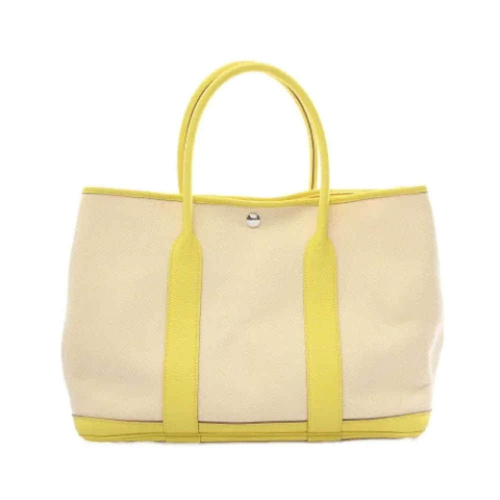 Hermès Vintage Pre-owned Fabric handbags Beige Dames