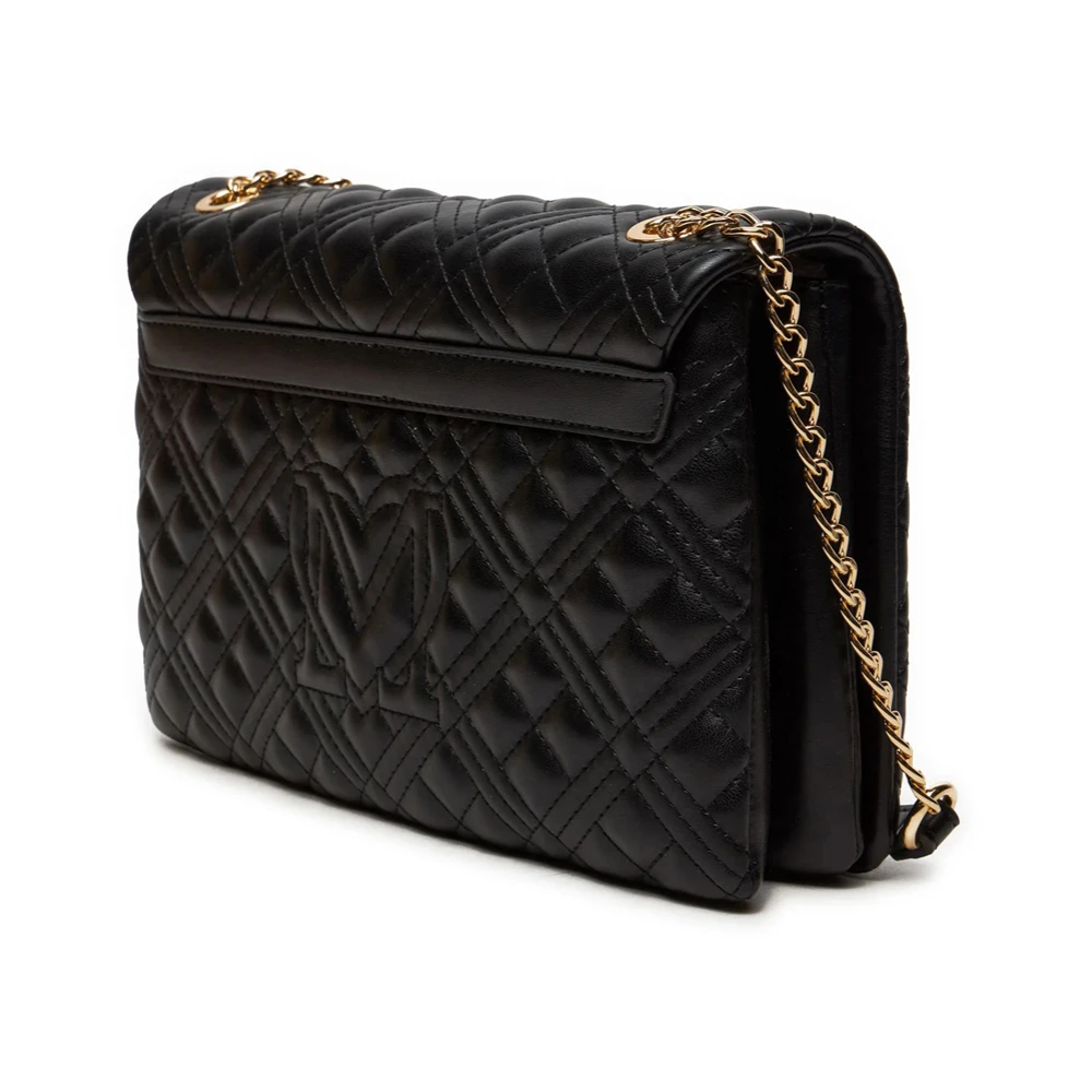 Love Moschino Stijlvolle Gewatteerde Zwarte Schoudertas Black Dames