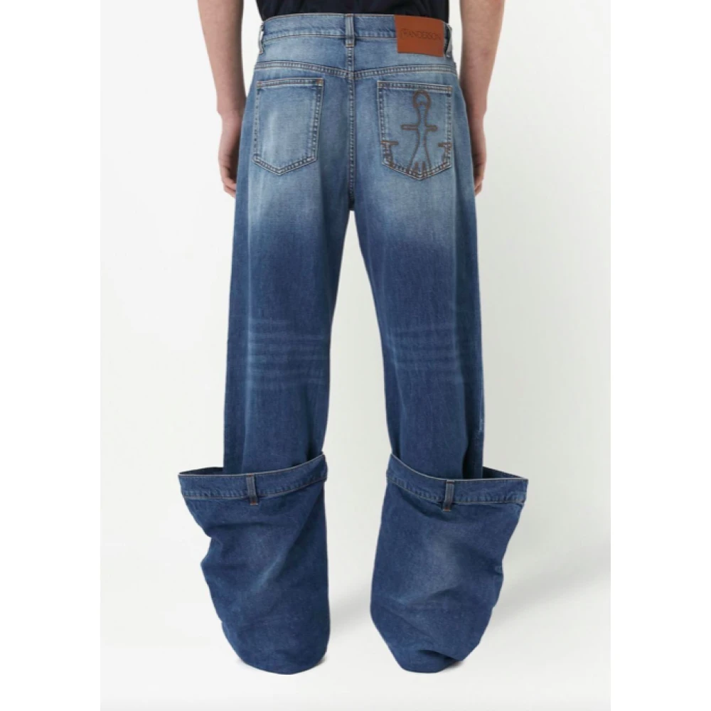 JW Anderson Lichtblauwe Bucket Jeans Blue Heren