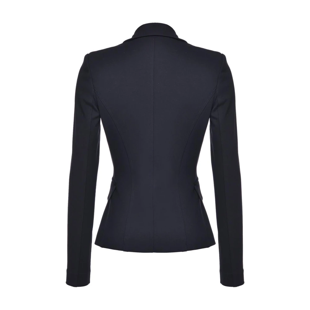 pinko Elegante Jas van Stof Black Dames