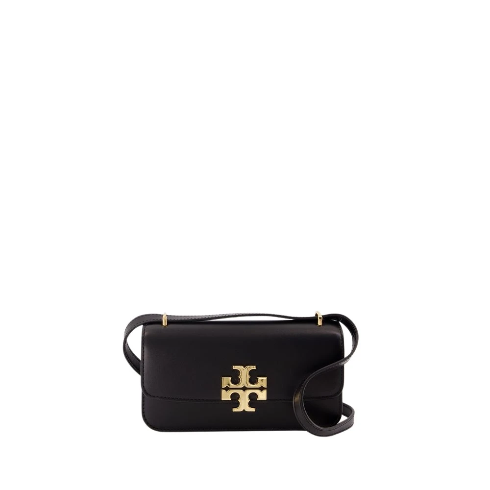 TORY BURCH Omzetbare schoudertas in zwart leer Black Dames