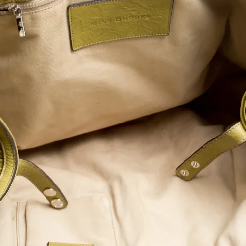 Dolce & Gabbana Pre-owned Leather totes Green Dames