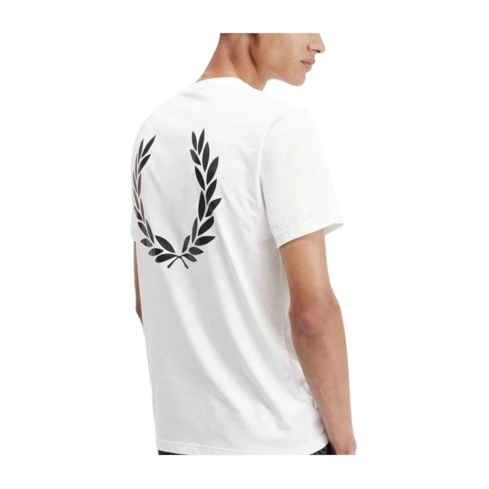 Fred Perry Tijdloos Klassiek Ronde Hals T-shirt White Heren