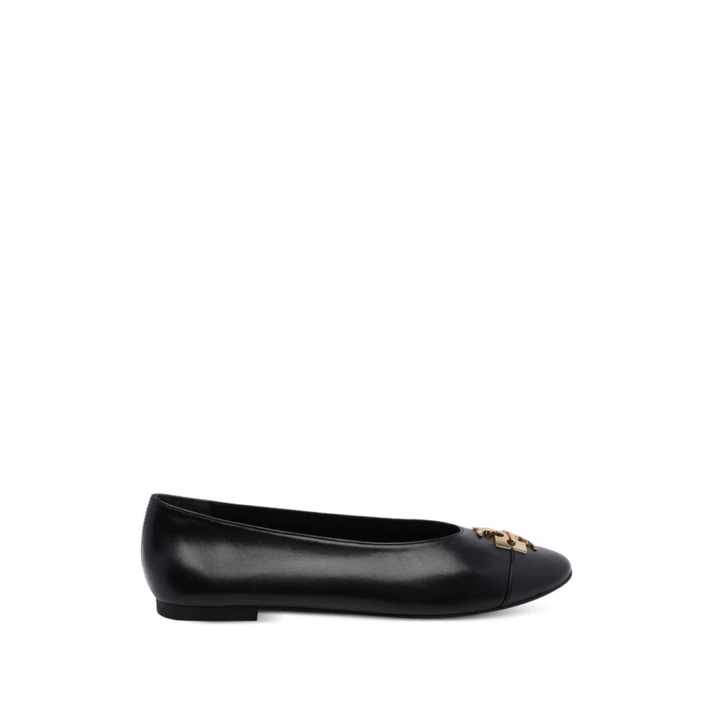 Tory Burch Black Reva Ballet Flat - Female - Ballerina Shoes - 5 1/2 Uk - Shoes