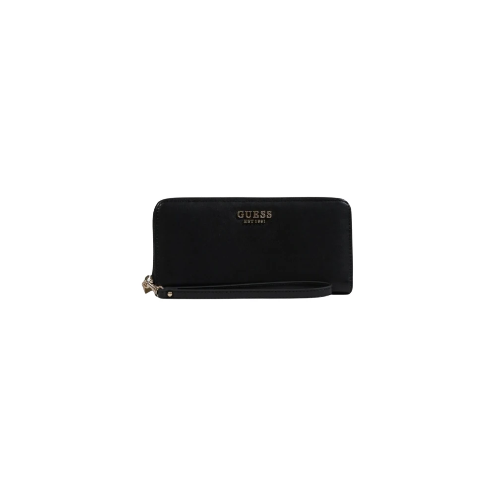 Guess Zwarte PU Leren Portemonnee Laurel Black Dames