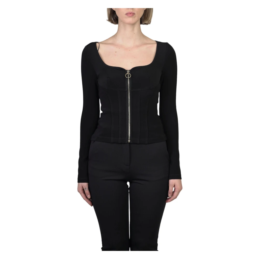 Pinko Neopreen Ritsjas Energico Stijl Black Dames