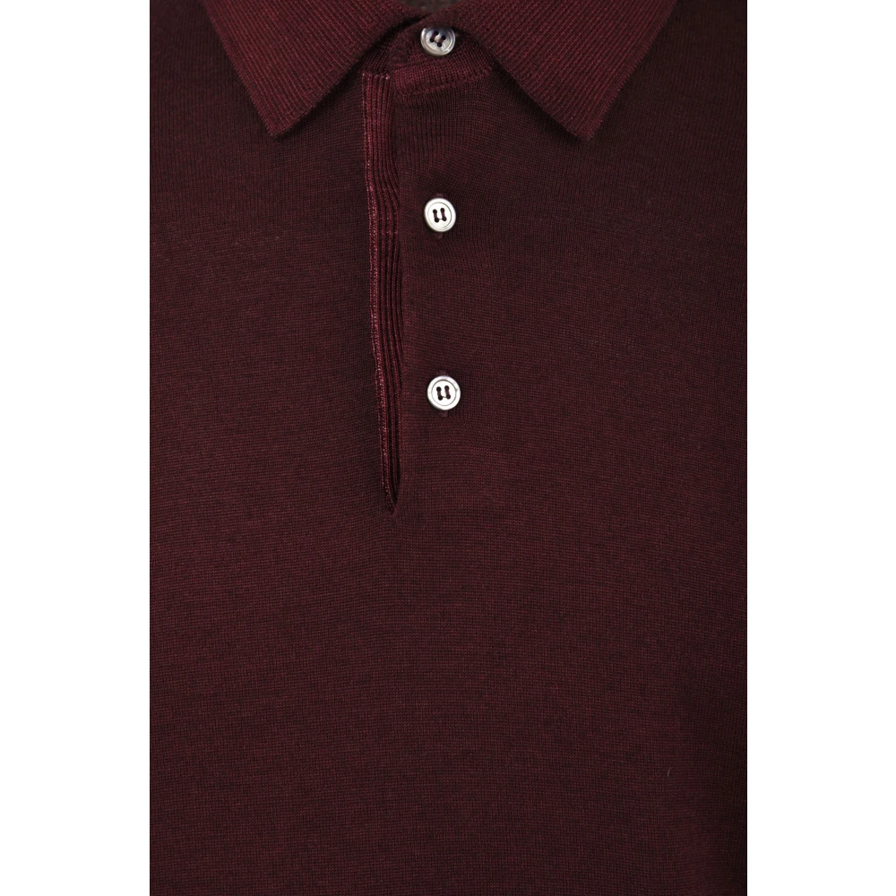 Filippo De Laurentiis Bordeaux T-shirts en Polos Red Heren