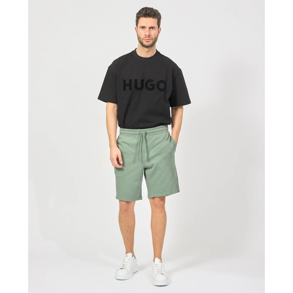Hugo Boss Groene Shorts met Zijzakken Green Heren