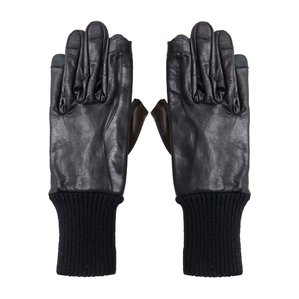 Rick Owens Leren handschoenen Black Dames