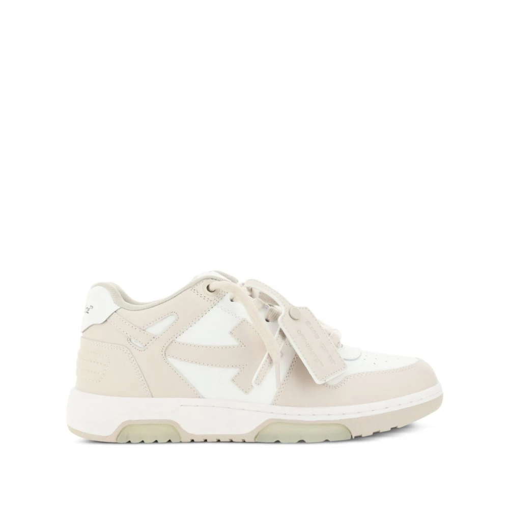 Off White Platta skor med signaturpilmotiv White, Herr