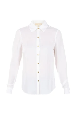 Blus i sidengeorgette