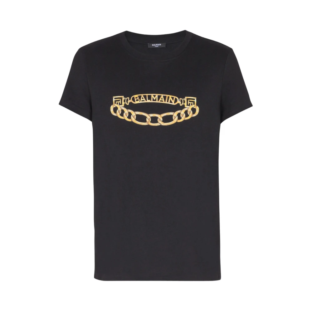 Balmain - Tops > T-Shirts - Black - Balmain - Modalova