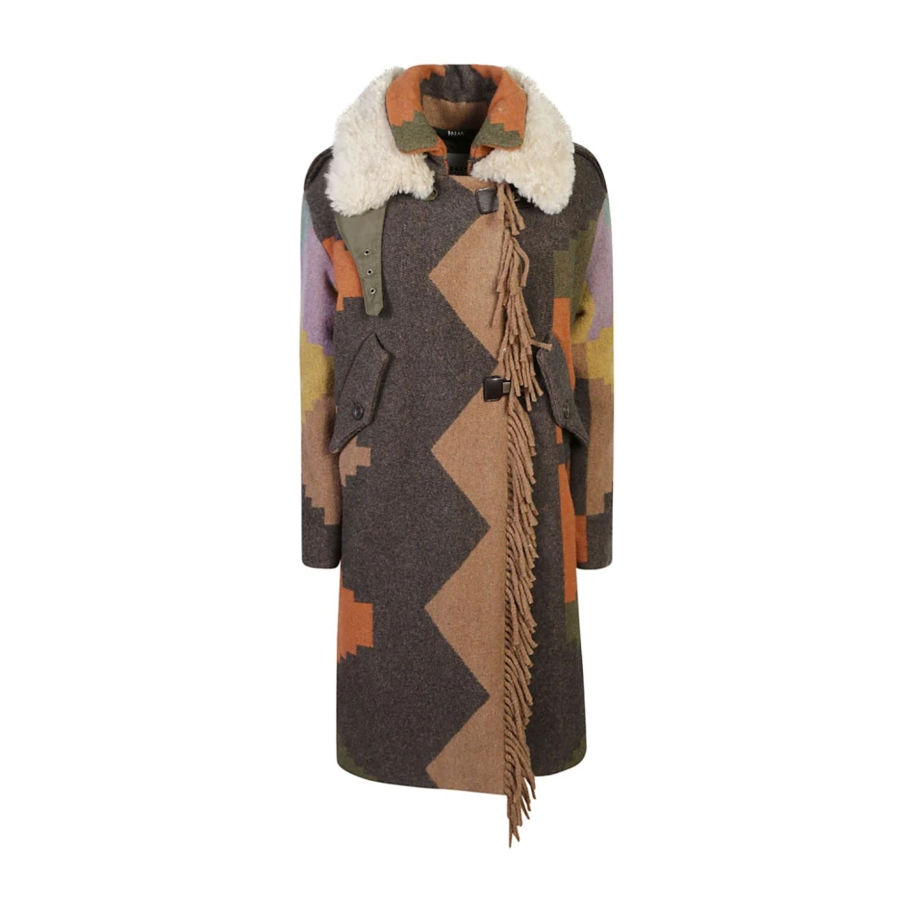 Bazar deluxe Zwarte Parka Winterjas Vrouwen Multicolor Dames