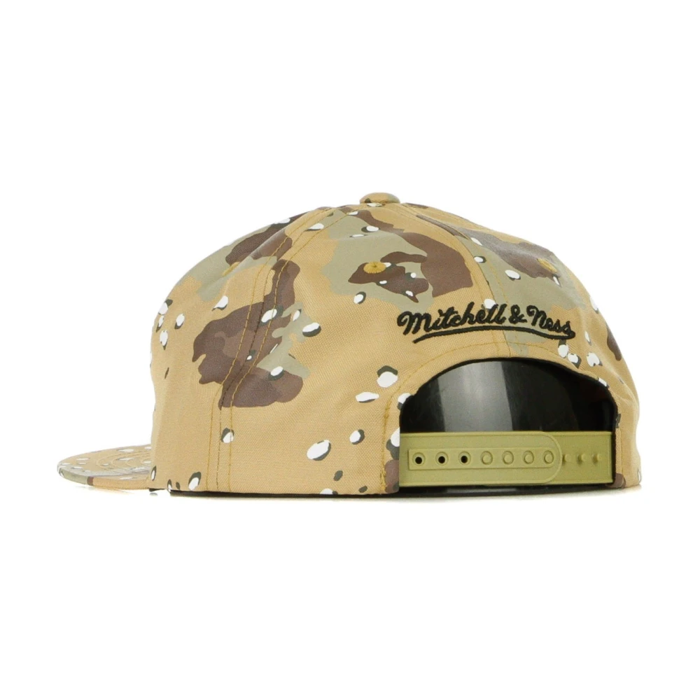Mitchell & Ness Platte klep NBA snapback pet zand camo Beige Heren