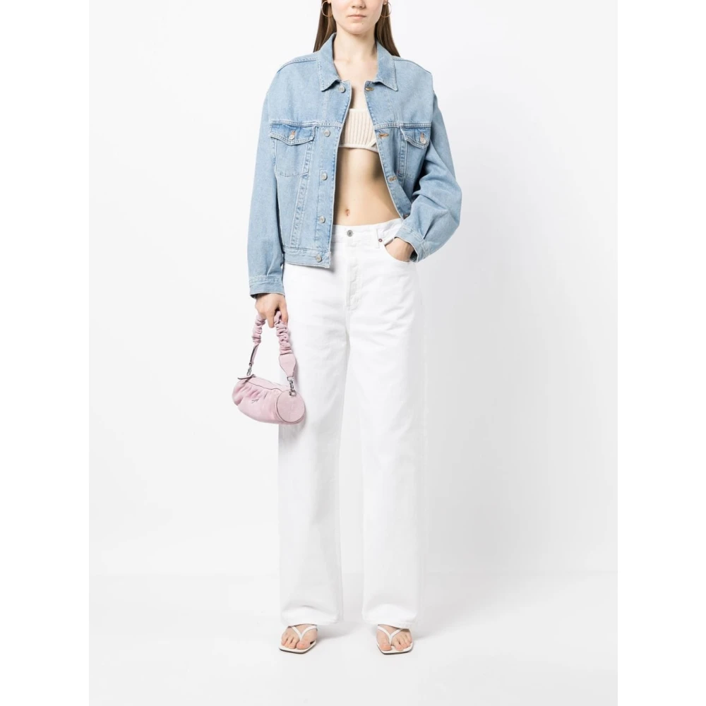 Agolde Witte Low Slung Baggy Jeans White Dames