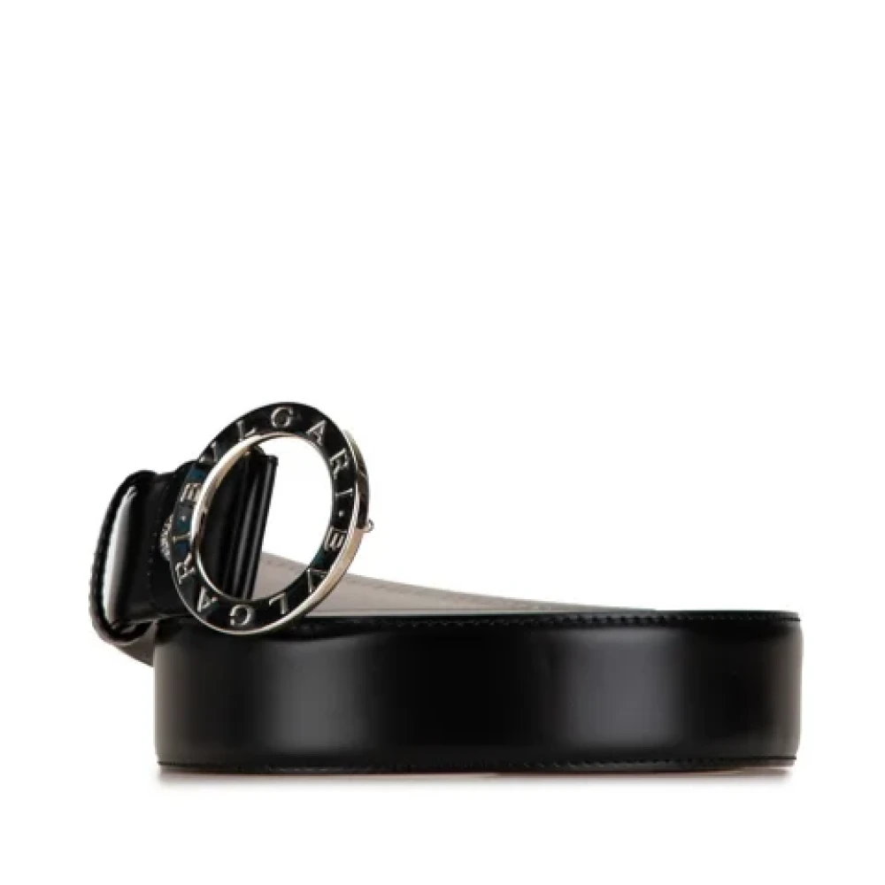 Bvlgari Vintage Pre-owned Leather belts Black Heren
