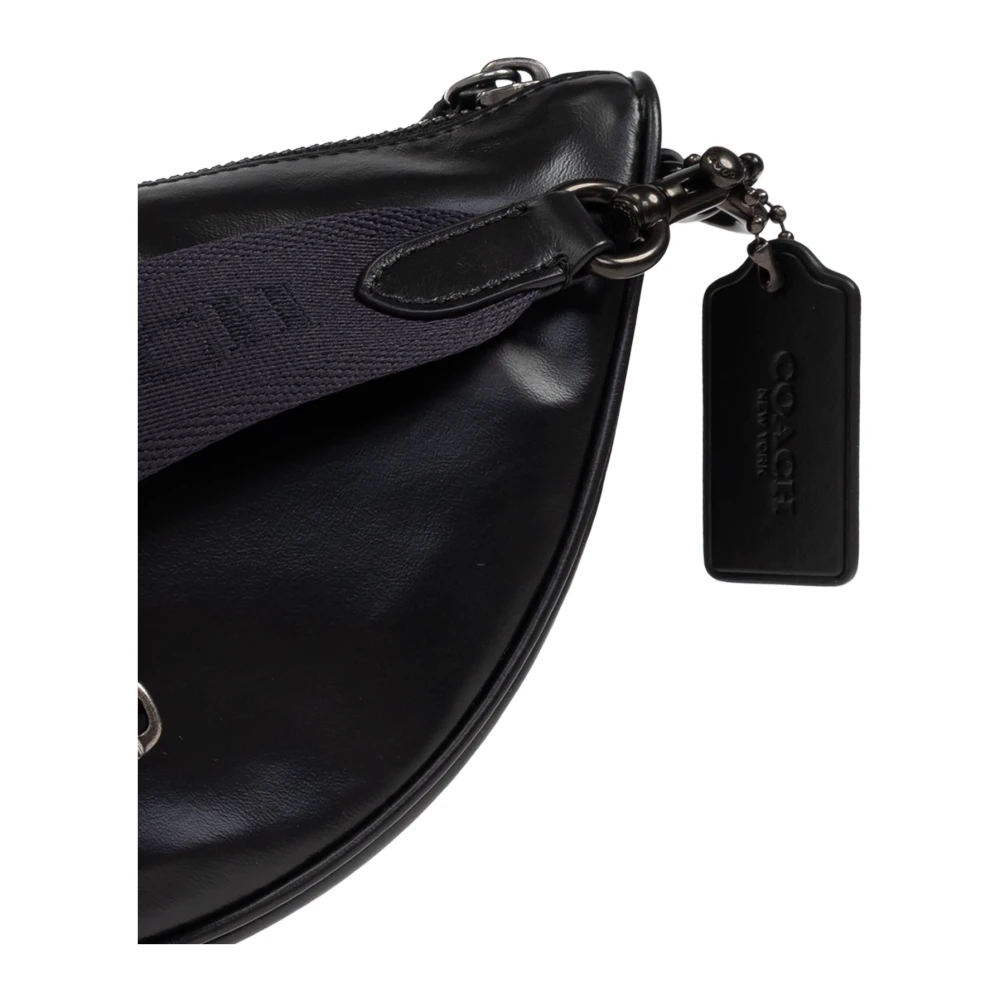 Coach Leren schoudertas Black Heren