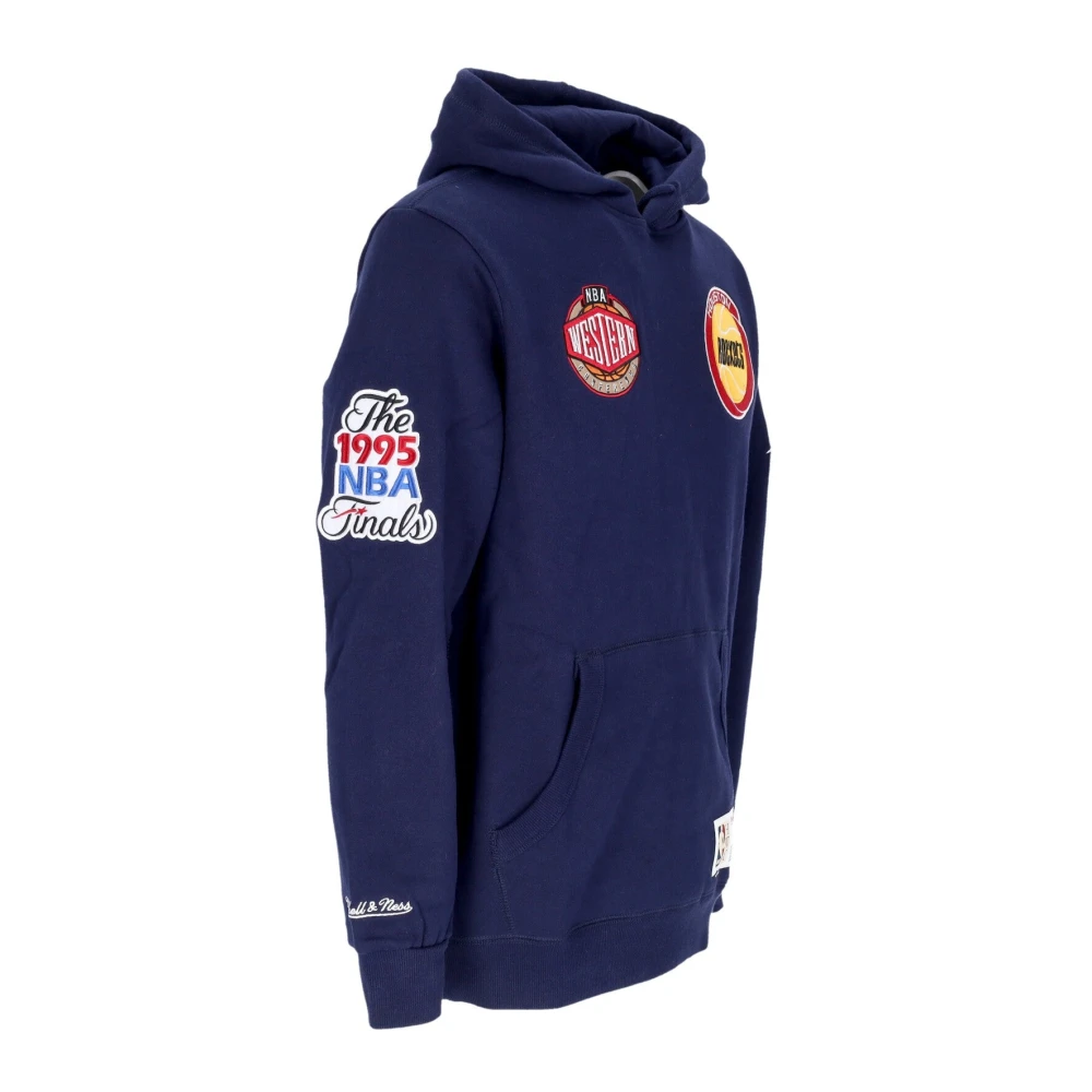 Mitchell & Ness Houston Rockets Fleece Hoodie Navy Blue Heren